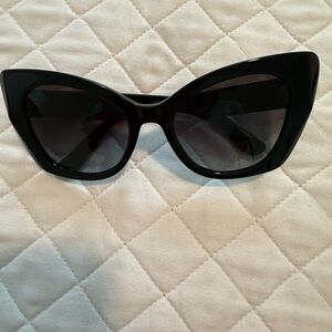 Dolce & Gabbana Chic Black Cat-Eye Sunglasses